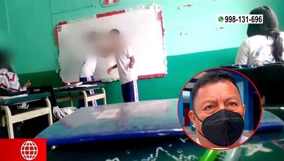 Alumnos pelean en salón de clase y profesor indica que se trataba de una “dinámica”