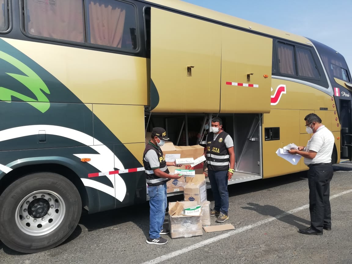 Cigarrillos de contrabando fueron decomisados por la Policía.