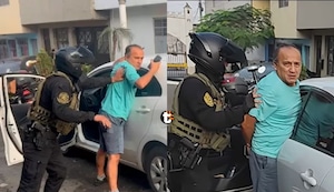 ¡Cayó ‘Ñato’! Capturan a cabecilla de banda con pasado terrorista que asaltaba repartidores y hallan arma y droga en su vehículo