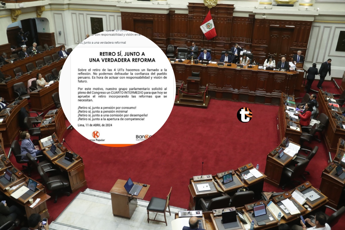 Fuerza Popular condicionó nuevo retiro de AFP y pidió que se incorporen reformas.