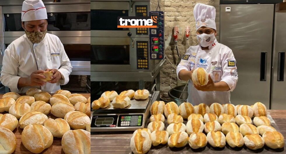 Panaderos peruanos en Campeonato Nacional del Pan 2021. Compiten en tres categorías: tanta wawa, pan francés y pan innovador. (Trome / Isabel Medina)