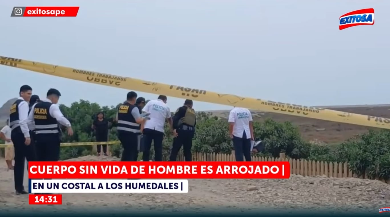 Cuerpo sin vida es arrojado a humedal en Ventanilla.