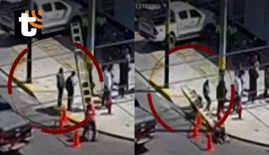 Trágico accidente: anciano quedó grave tras ser aplastado por pesada escalera telescópica