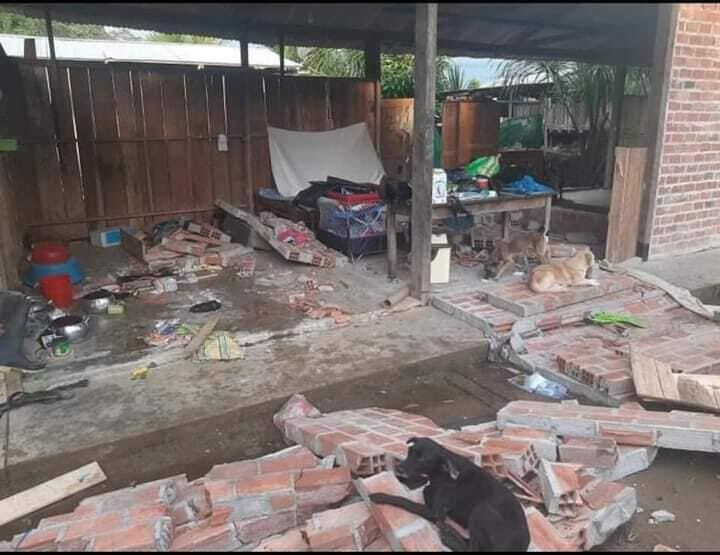 El sismo causó daños materiales en tres provincias de la región Amazonas. (Foto: Esfera Radio de Amazonas)