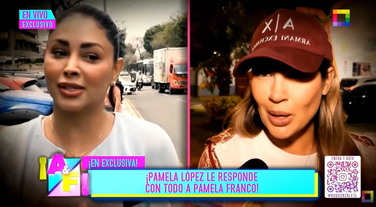 Pamela López le recuerda a Pamela Franco que ella fue la oficial.