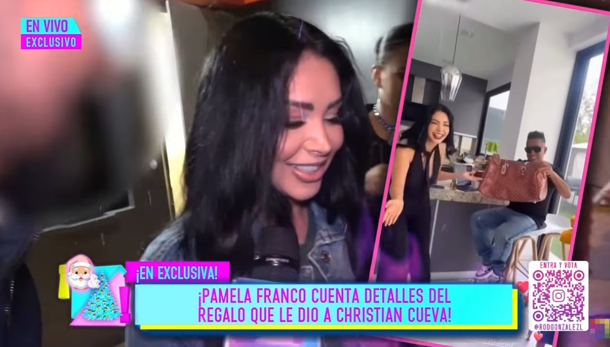 Pamela Franco es consultada por el bolso de marca que le regaló a Christian Cueva.