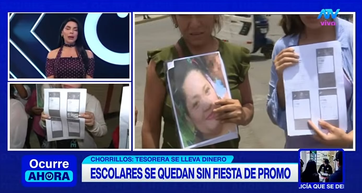 Padres de familia denuncian a tesorera por llevarse 15 mil soles y dejar a escolares sin fiesta de graduación.