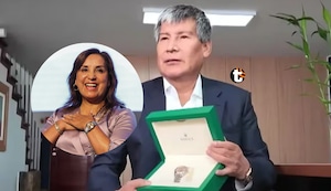 Gobernador regional de Ayacucho compró Rolex y fue a Palacio el mismo día del cumpleaños de Dina Boluarte