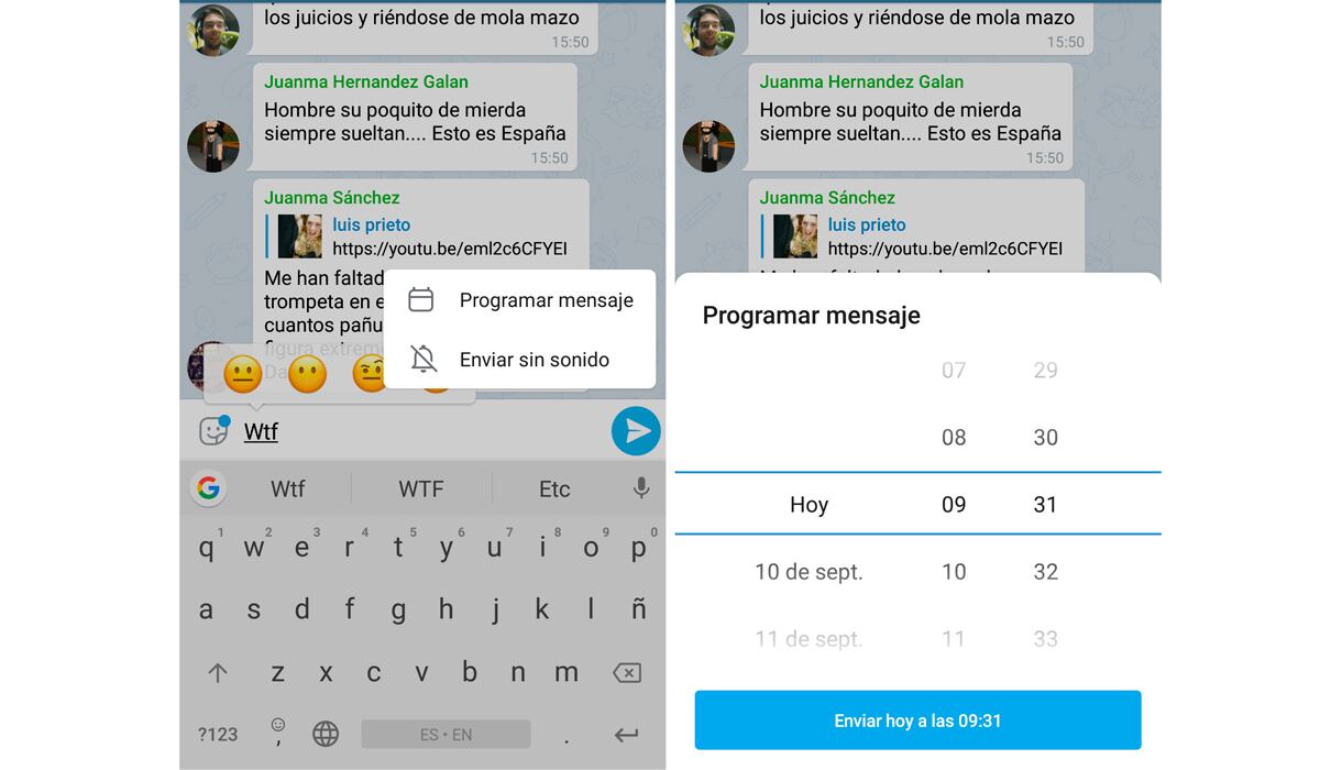 De esta forma podrás enviar un mensaje de Telegram solo cuando la otra persona se conecte. (Foto: Telegram)