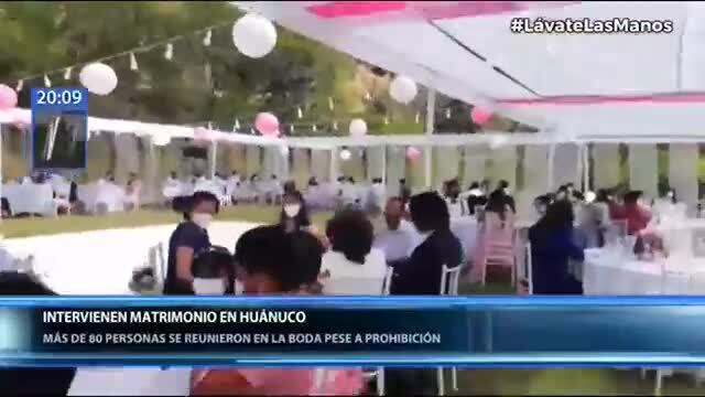 Boda con unos 80 invitados quedó frustrada por intervención de la PNP (Canal N)