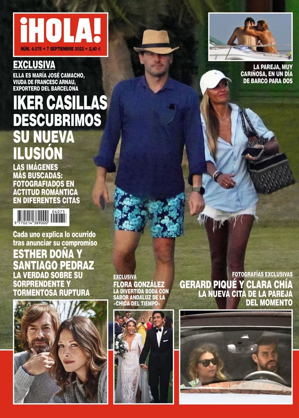 La publicación de la revista, en donde aseguran que hay un romance entre Casillas y Camacho (Foto: Revista ¡Hola!)