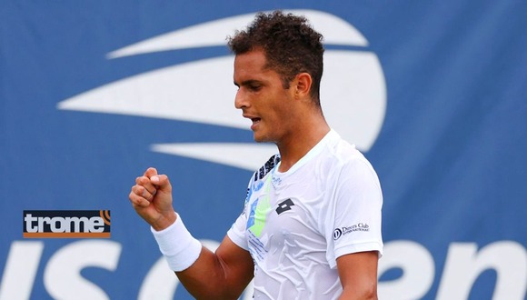 Juan Pablo Varillas debutó con triunfo en el US Open (Foto: AFP)