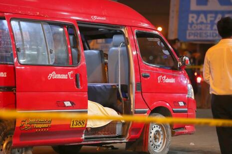 Una bestia mató a tres en combi