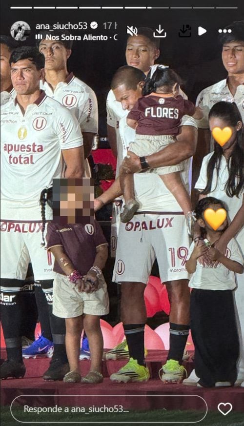 Ana Siucho compartió imágenes de Edison Flores en la Noche Crema. (Foto: Captura de IG)