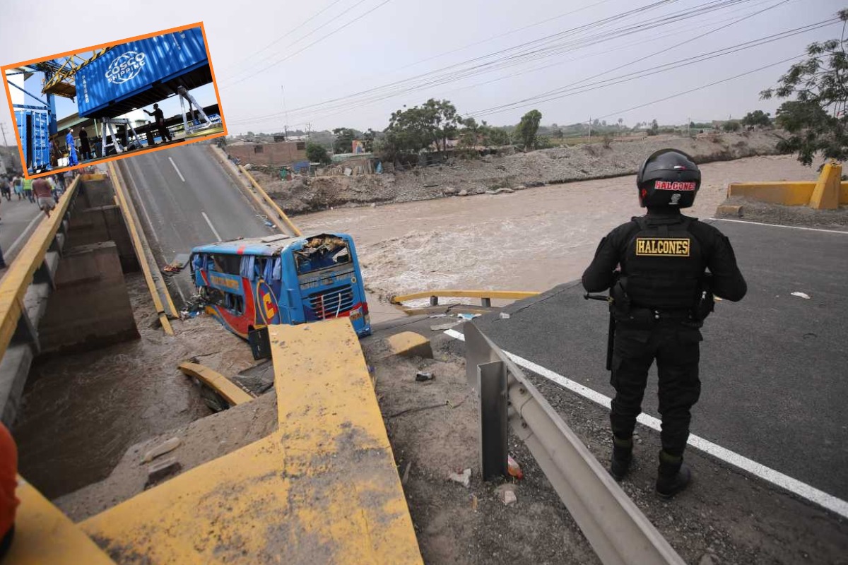 Empresa que administra el Puerto de Chancay se pronuncia sobre caída del puente de la ciudad. (GEC)