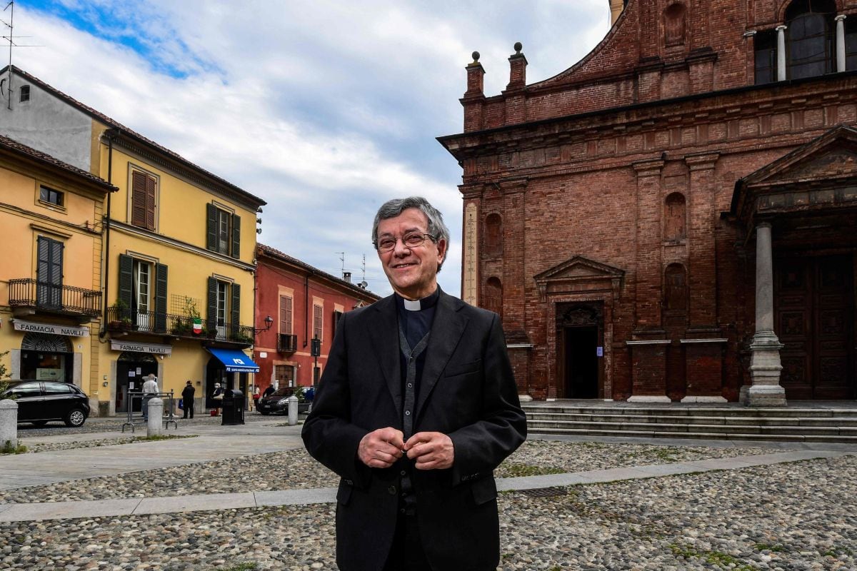 El sacerdote Iginio Passerini, de 72 años, está convencido de que la gente no olvidará fácilmente esa experiencia. (AFP / Miguel MEDINA)