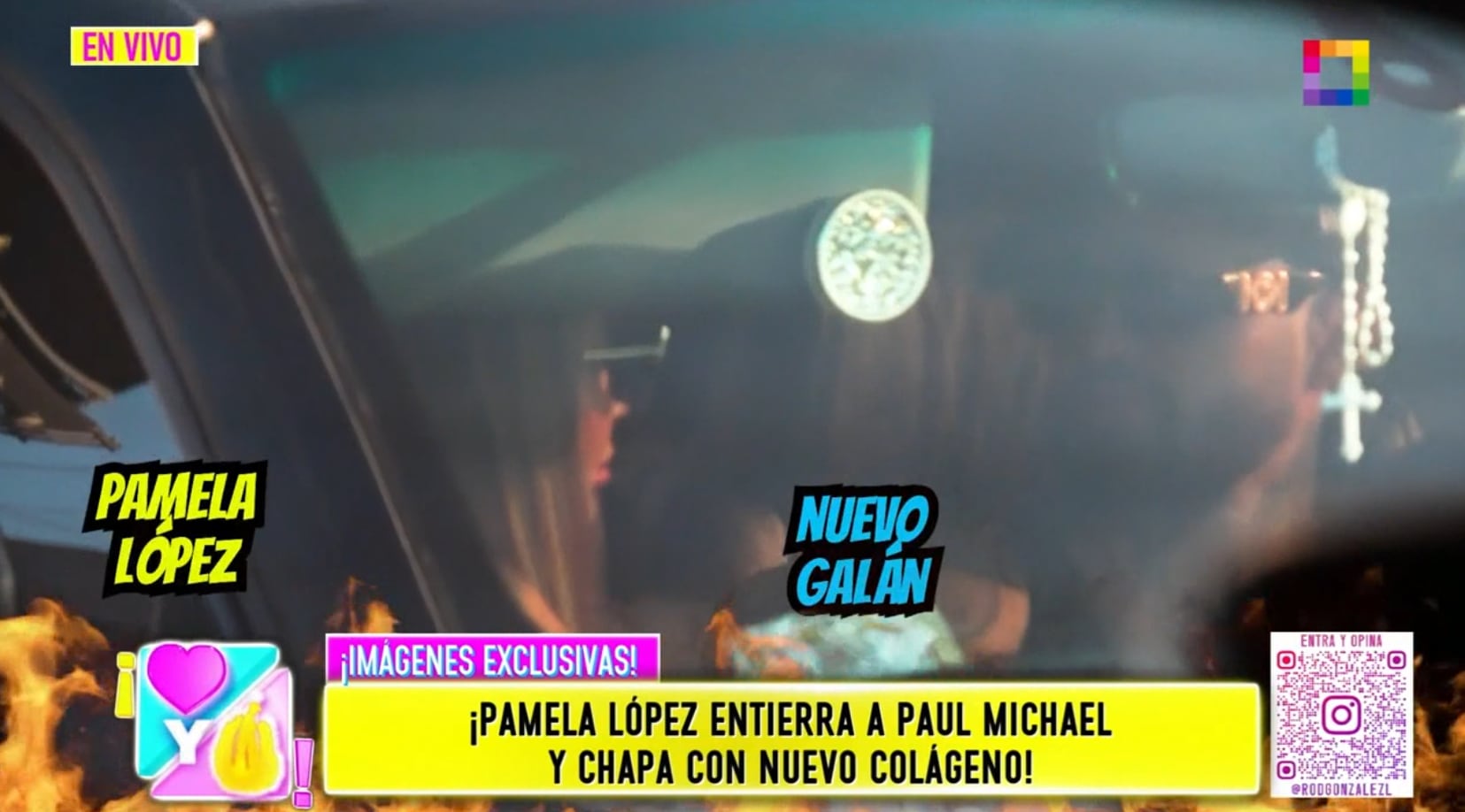 Pamela López y nuevo galán son captados por las cámaras de 'Amor y Fuego'.