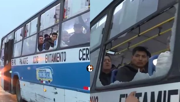 Trome | Atacaron bus que no se sumó al paro de transportistas. Video: Canal N