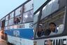 Paro nacional de transporte: Rompen lunas de buses que no se sumaron a la paralización de transportistas