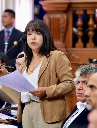 Pepitas: Mirtha Vásquez se molestó porque afirma que el Senado desnaturalizó lo votado por Diputados sobre las facultades