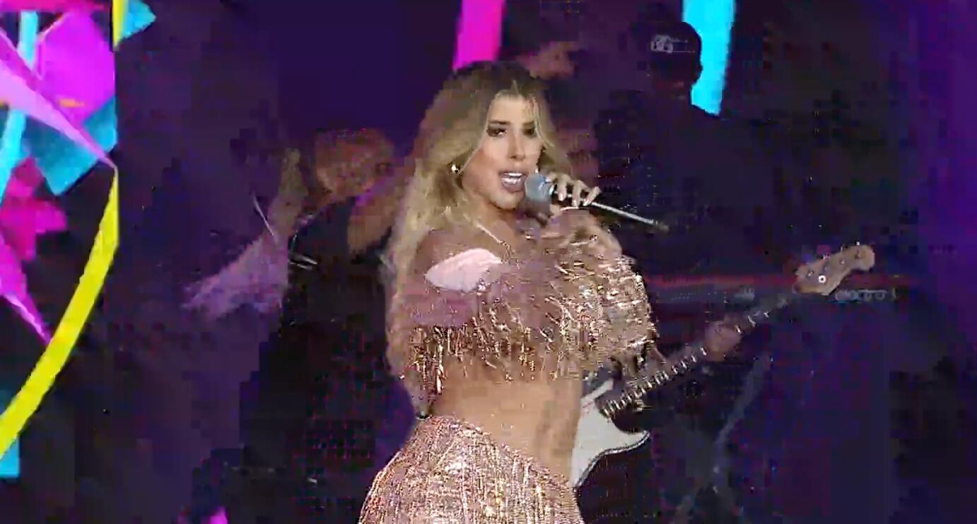 Yahaira Plasencia en los premios Heat 2024 (Captura TV)
