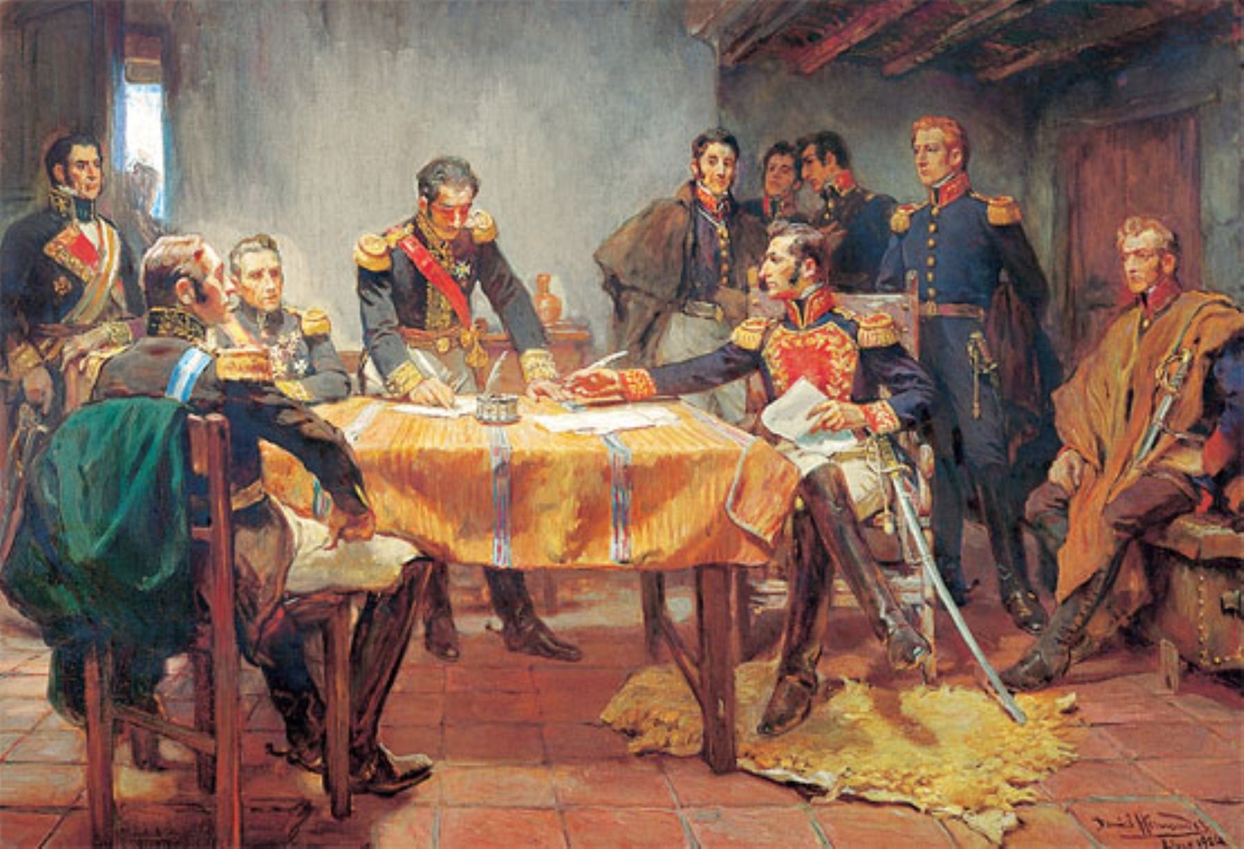 Acuerdo de hace 201 años selló la independencia del Perú. Foto: Internet.