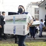 En entrega de material electoral en varios distritos de Lima