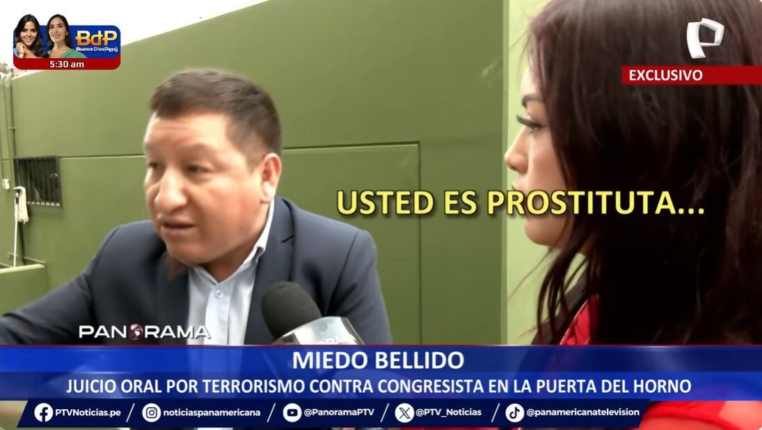 Guido Bellido perdió los papeles con periodista. Foto: Panorama