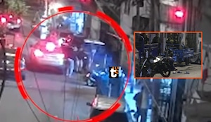 ¡Masacre en Surquillo! Imágenes del triple asesinato a balazos de extranjeros en puerta de barbería
