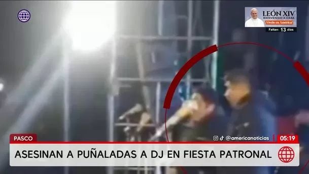 Asesinan a puñaladas a un DJ durante fiesta en Pasco. Foto: América Noticias