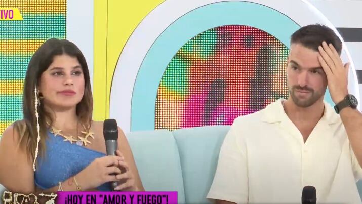 Macarena Vélez fue a Amor y Fuego con el esposo de la Nena