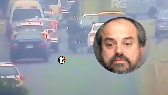 TROME | Cámaras de seguridad captaron el preciso instante del ataque a la camioneta del excongresista Óscar Medelius. Video: X