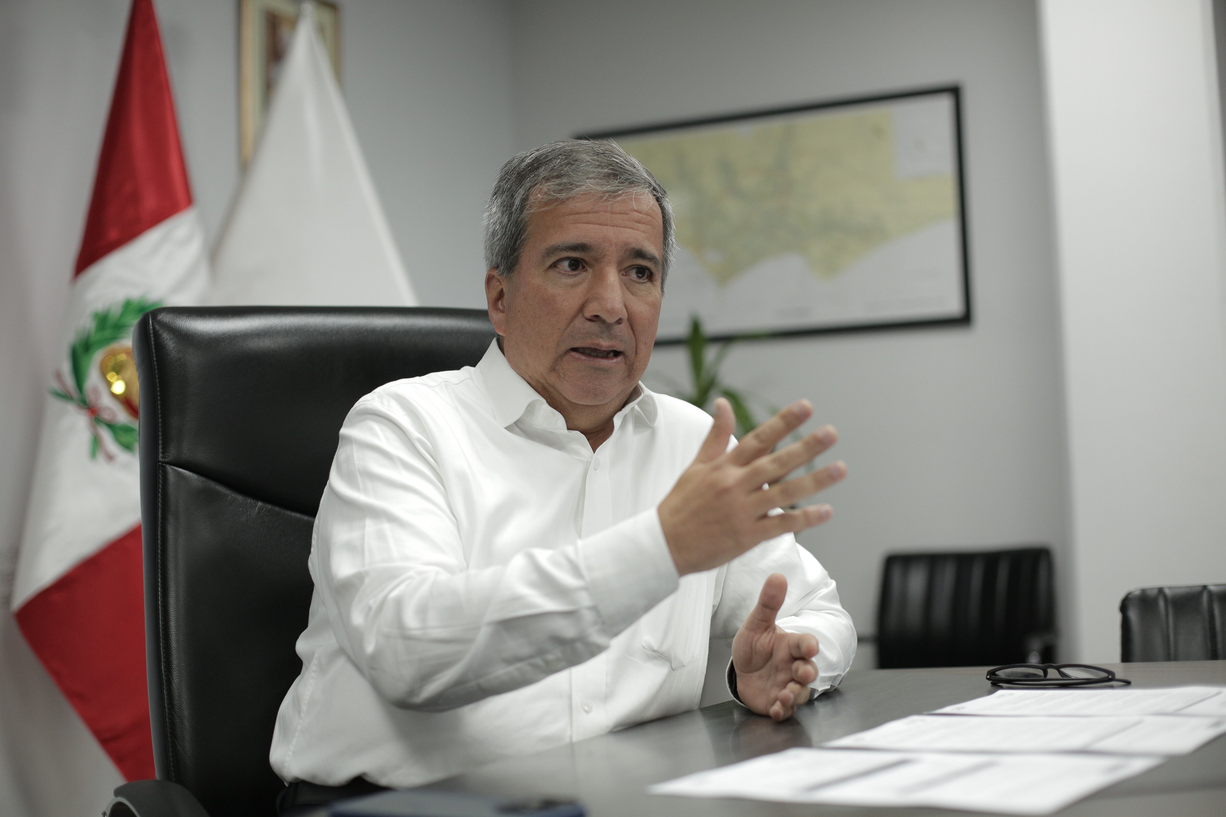 Raúl Pérez-Reyes, ministro de Transportes y Comunicaciones, defendió el viaje que realizará Dina Boluarte. (Foto: Anthony Niño de Guzmán)