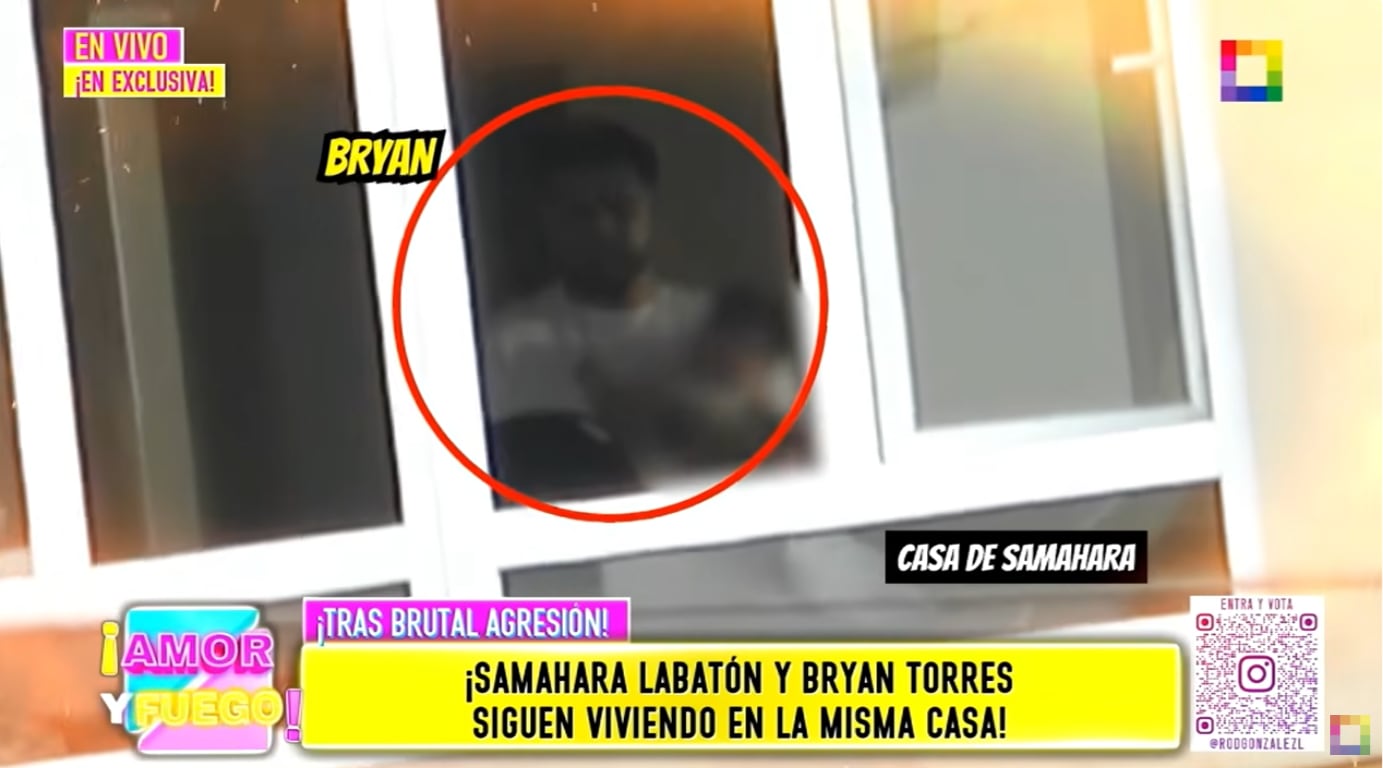 Bryan Torres captado dentro del departamento de Samahara Lobatón.