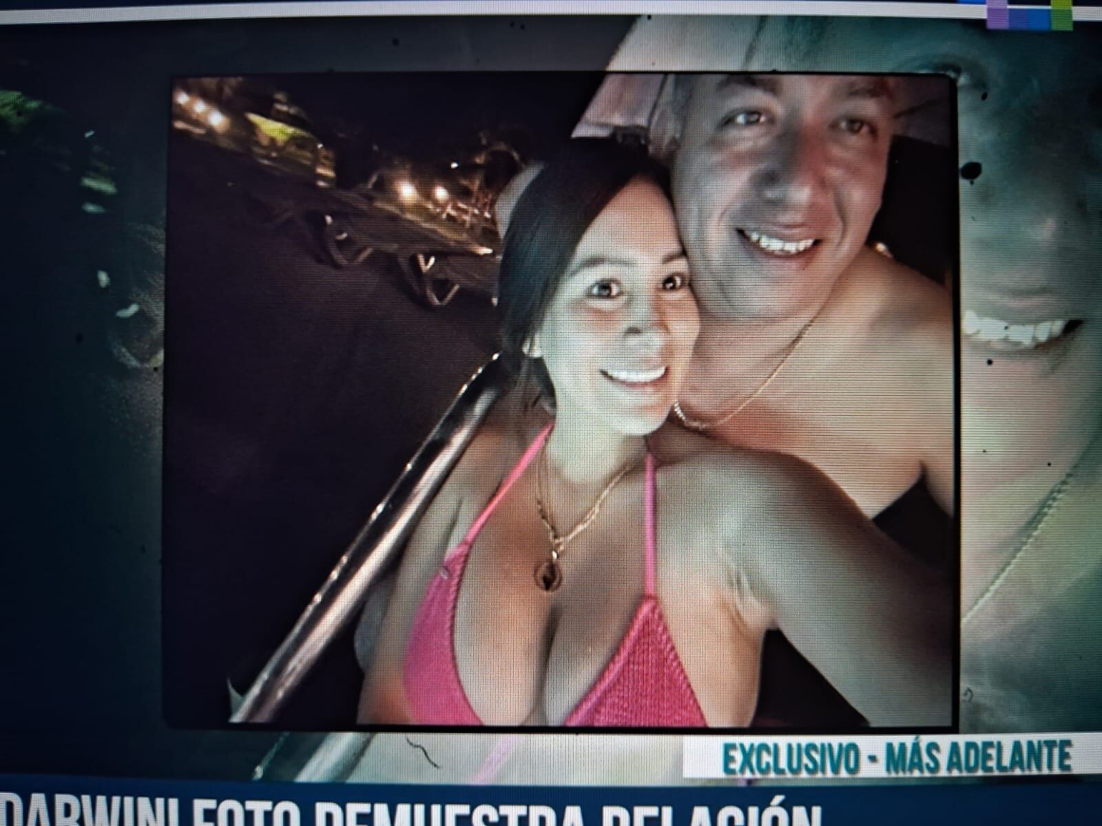 Fotografía de Darwin Espinoza con Stephania Cuya. (Foto: Willax)