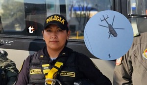 ‘El ángel de los aires’: valerosa mujer policía rescató a hombre de edificio en llamas en Cercado de Lima