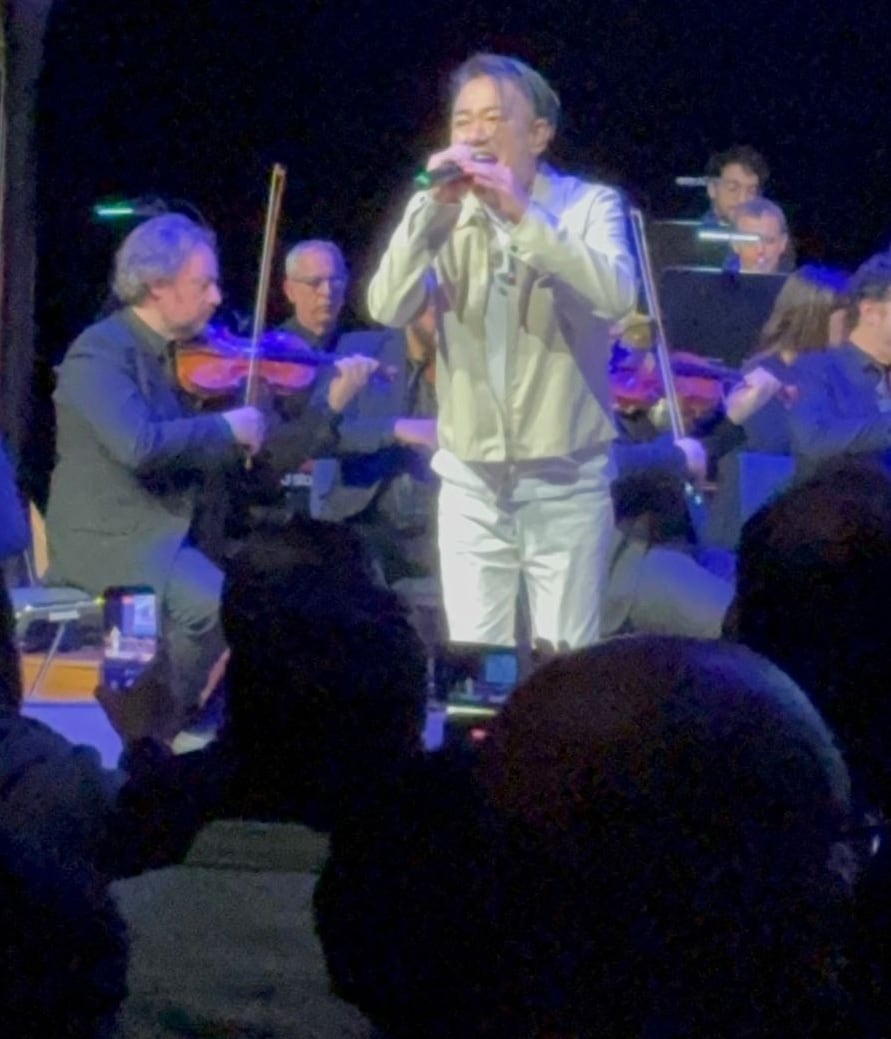Kacky, cantante de los temas de la serie "Los Caballeros del Zodiaco" en japonés también participó del concierto. (Foto: Jorge Vásquez)