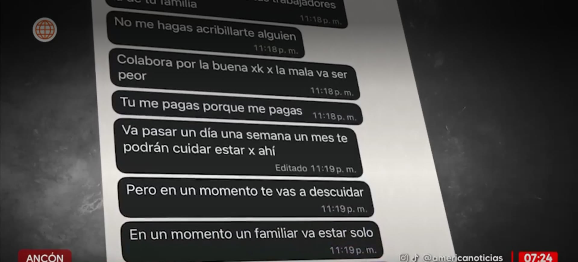 Sujetos detonan explosivo en Ancón. (Foto: América TV)