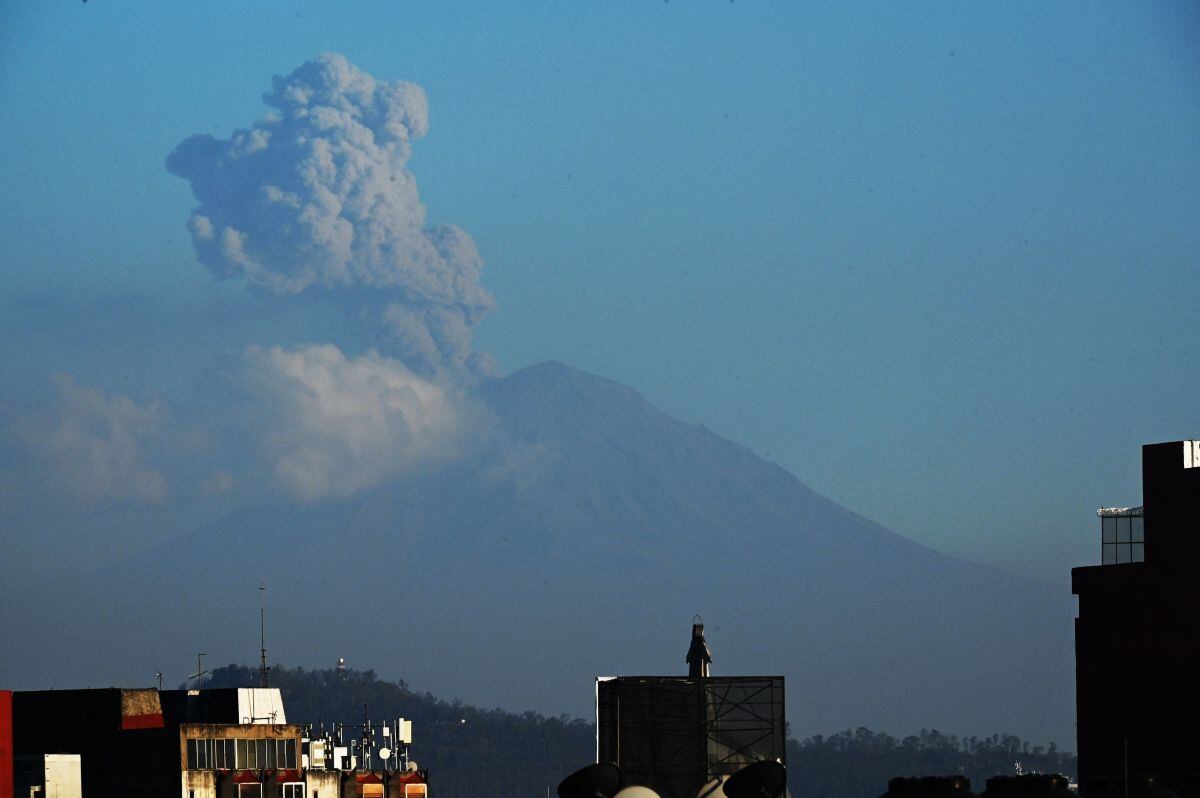 El volcán Popocatépetl es uno de los más peligrosos del mundo y su actividad afecta a las zonas urbanas (Foto: AFP)