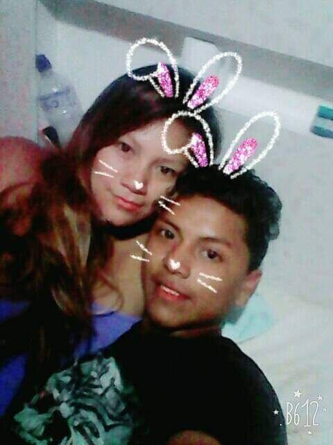 Crimen ocurrió el primer día del año 2021. Aquí una fotografía de víctima y presunta homicida. | Foto. Facebook.