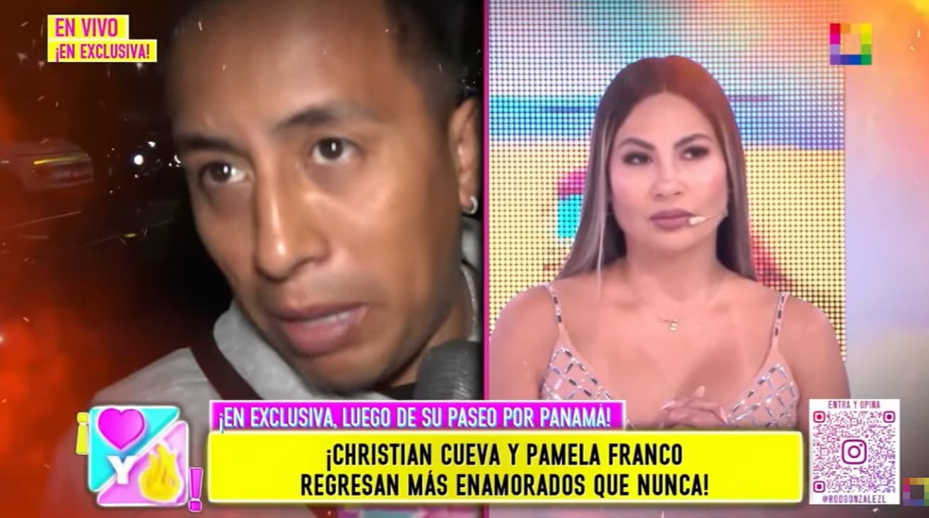 Christian Cueva se muestra sorprendido cuando le preguntan si cambió las chapas de su casa en Trujillo y dejó fuera a Pamela López.