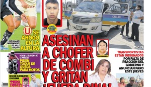 ASESINAN A CHOFER DE COMBI Y GRITAN ¡FUERA DINA!