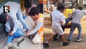 ¡Sus compañeros le salvaron la vida! Obrero sobrevive a brutal ataque a balazos en plena obra municipal en el Rímac