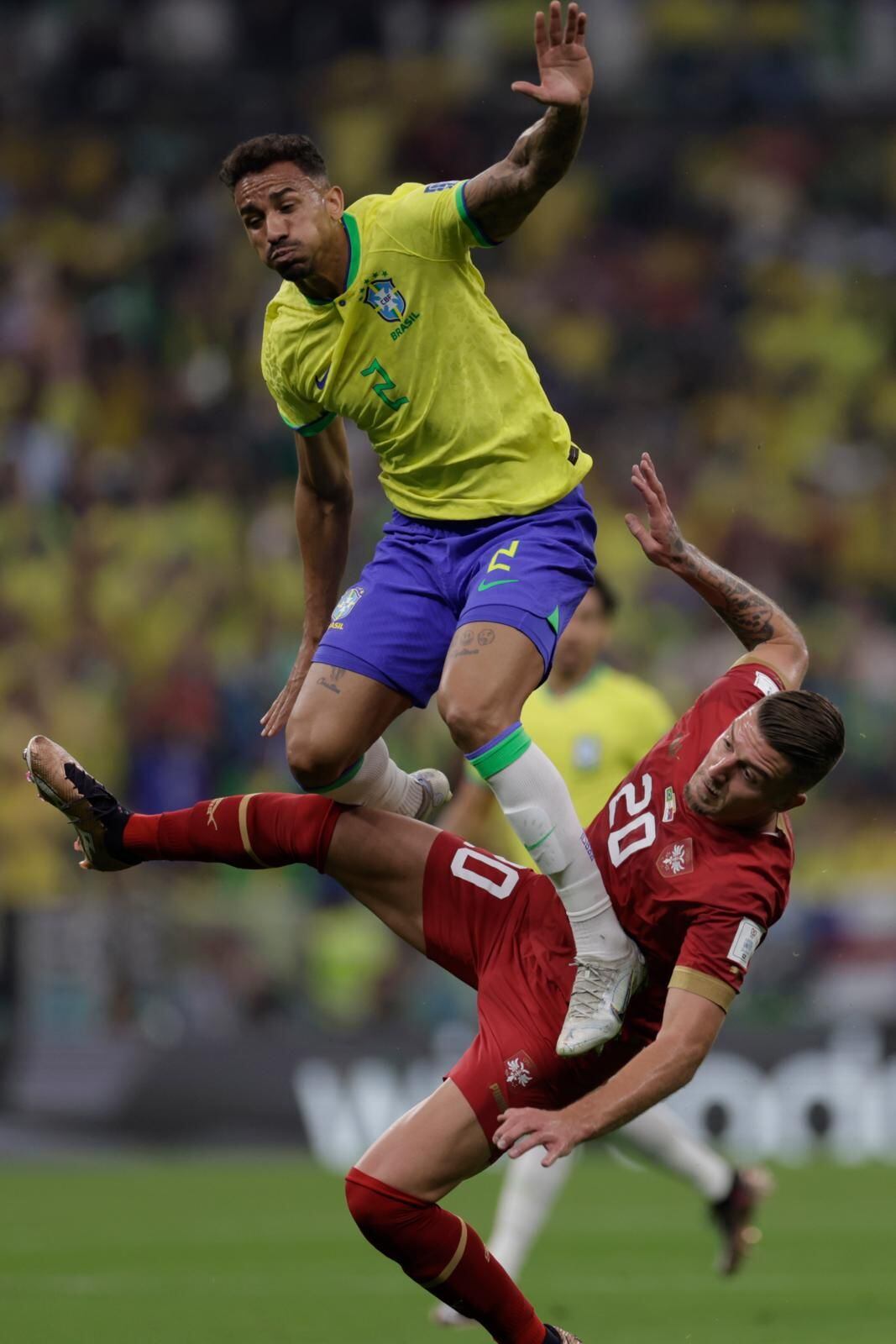 Danilo se pierde la ronda de grupos de Qatar 2022. (Foto: EFE)