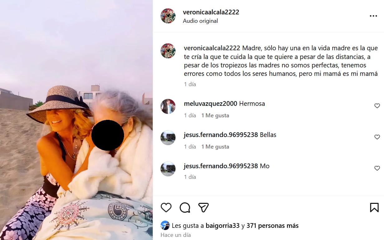 Verónica Alcalá comparte sentido mensaje antes del accidente vehicular de su hija Thamara Medina.