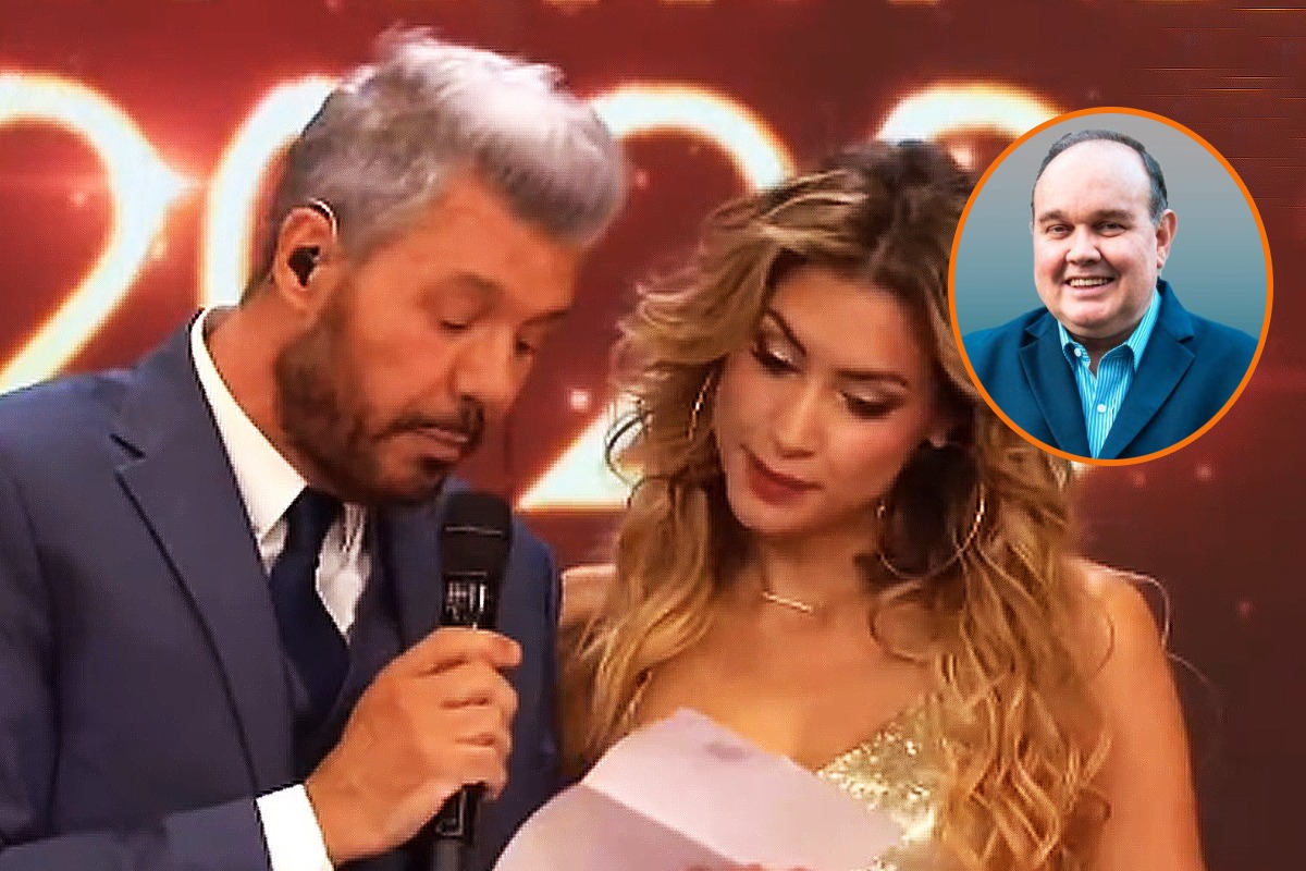 Marcelo Tinelli leyó la invitación de Rafael López Aliaga durante la presentación de Milett Figueroa en 'Bailando'.