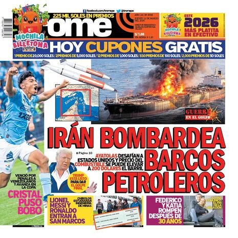 IRÁN BOMBARDEA BARCOS PETROLEROS