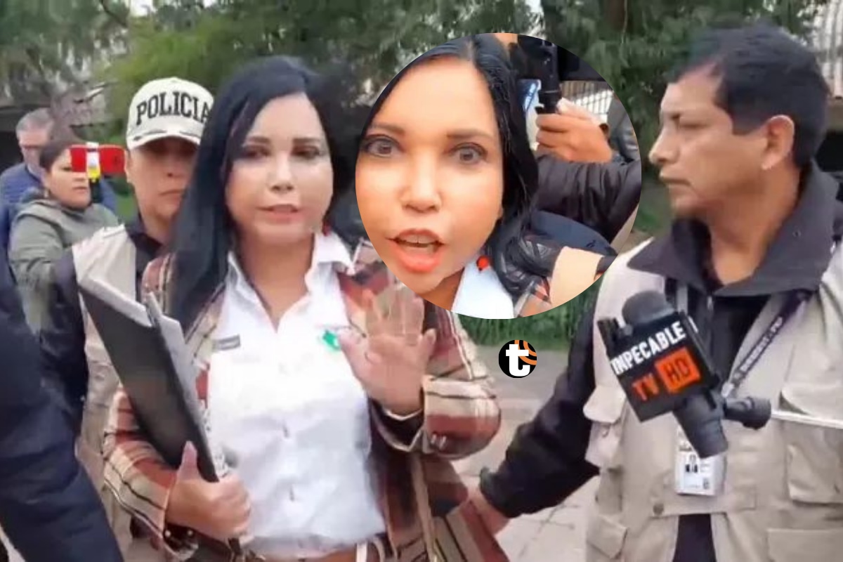 Ministra Elizabeth Galdo se alteró con preguntas de los periodistas en el Cusco. Foto: Captura Canal N.