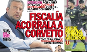 FISCALÍA ACORRALA A CORVETTO