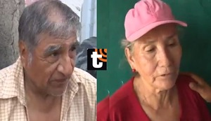 ¡Indignante! Pareja de abuelitos rompe en llanto tras ser agredidos en desalojo: “Nos han jaloneado como perros y quitado el celular”